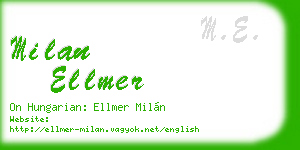 milan ellmer business card